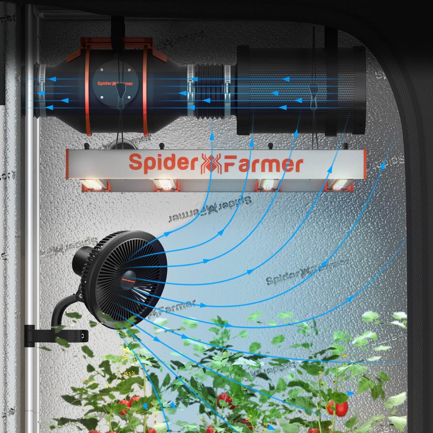 2025 Spider Farmer® SF2000 Samsung LM301H EVO LED Pflanzenlampe – Bild 3