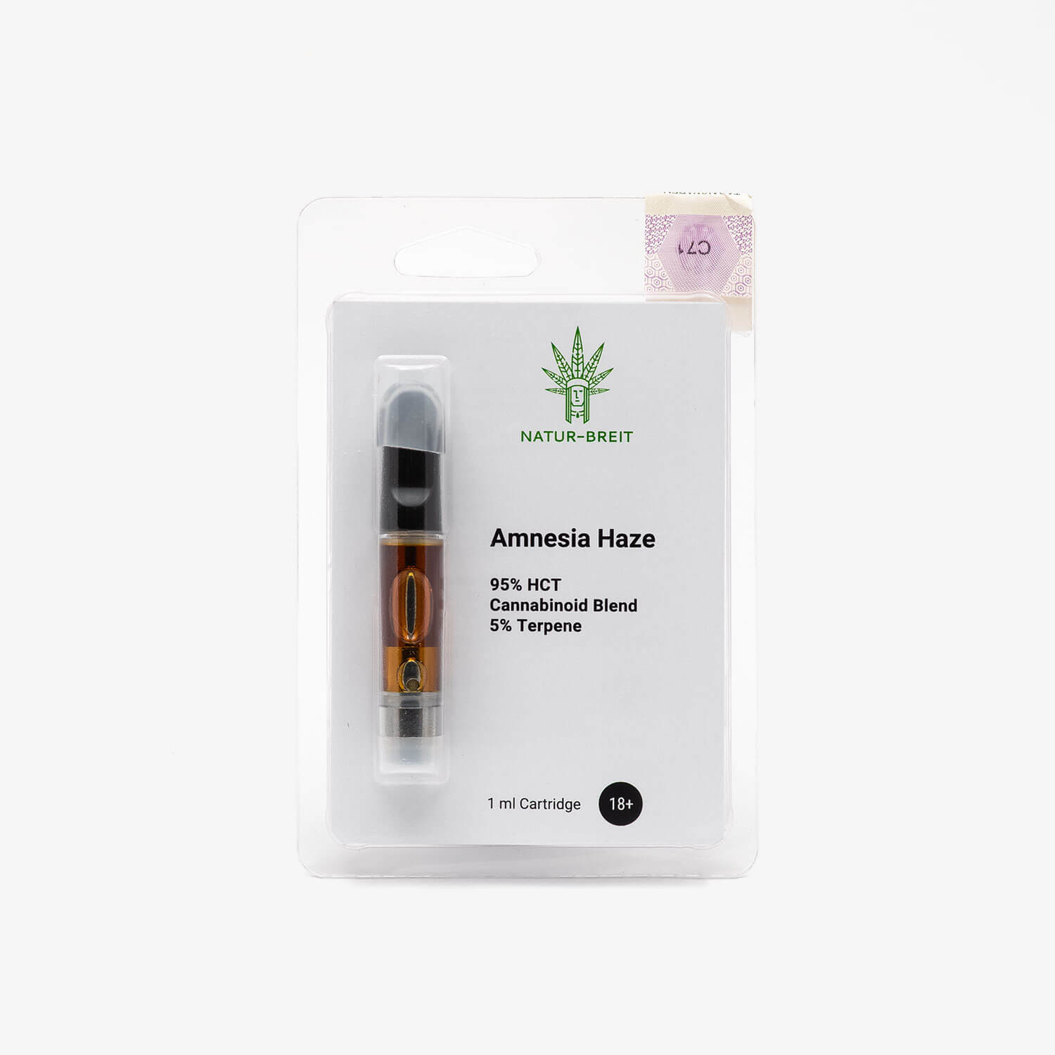 Alternative view of HCT Vape Cartridge 1ml Amnesia Haze