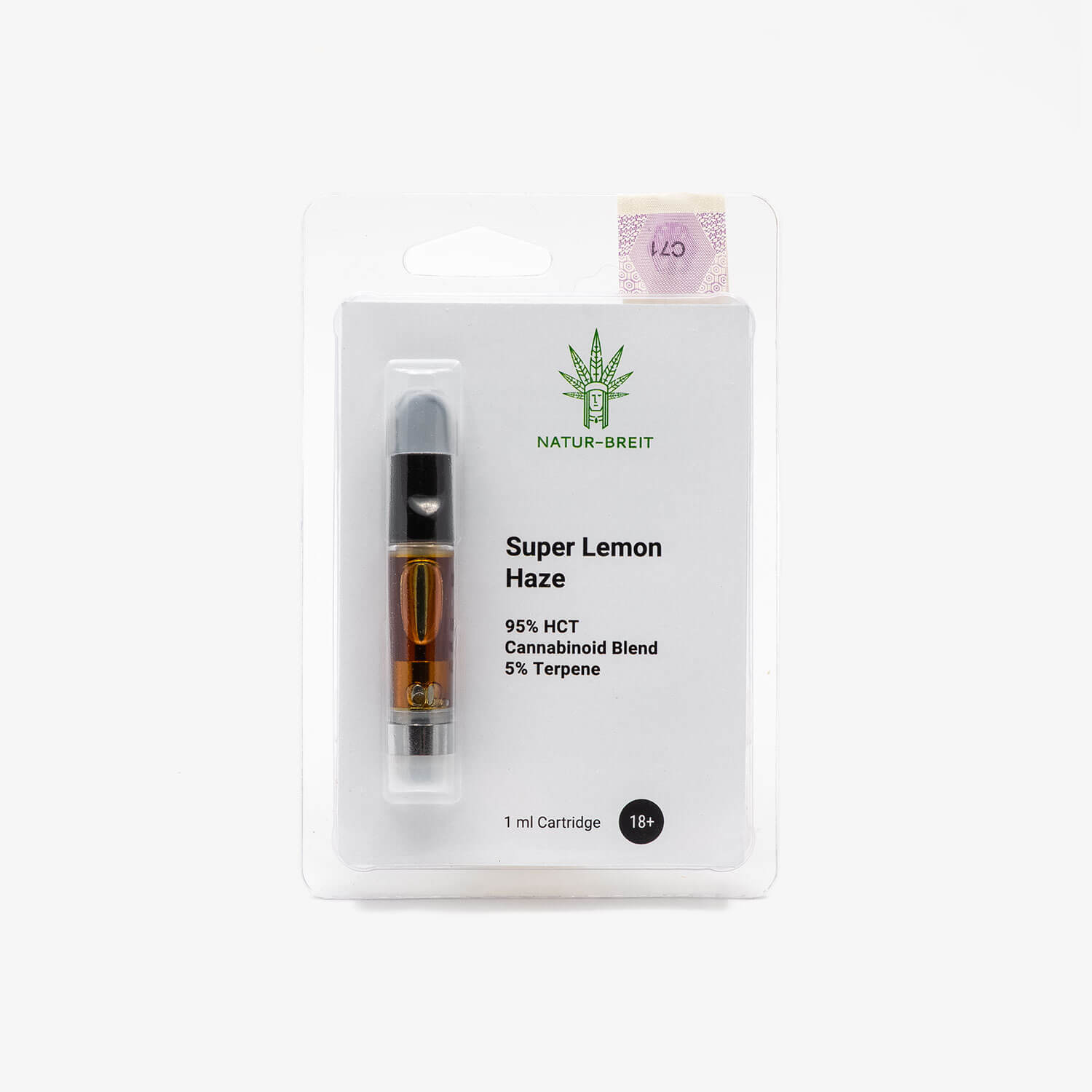 Alternative view of HCT Vape Cartridge 1ml Super Lemon Haze