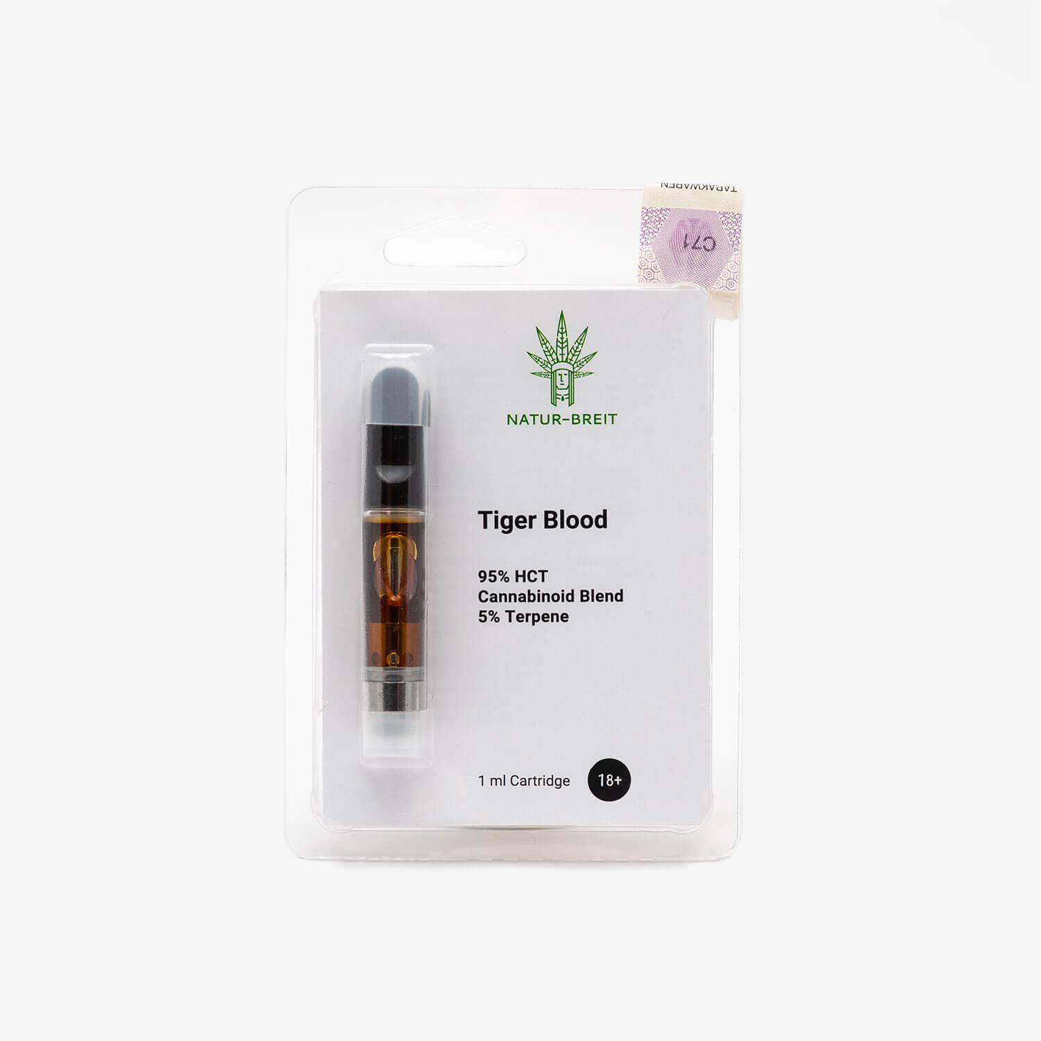 Alternative view of HCT Vape Cartridge 1ml Tiger Blood