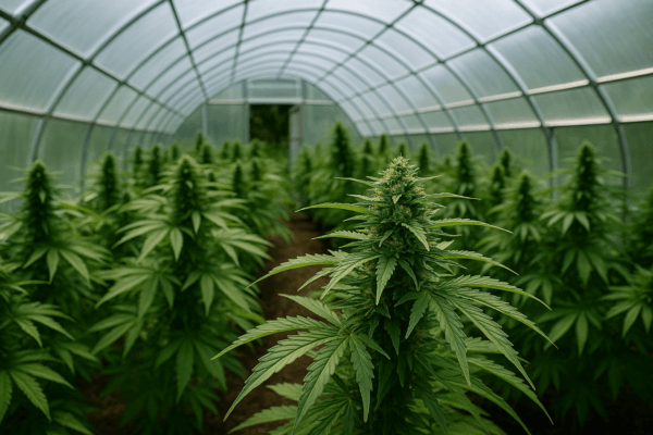 Cannabis anbau im Gewächshaus