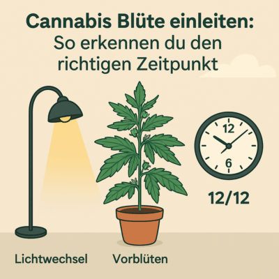 cannabis blüten einleiten illustration