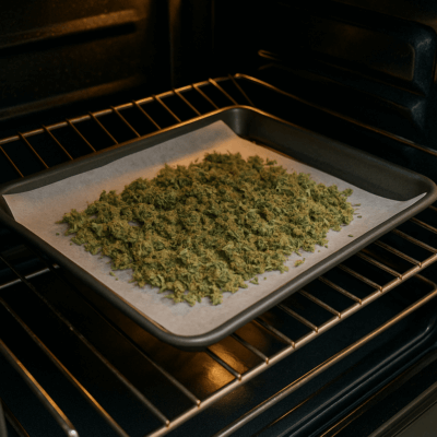 cannabis decarboxylieren im Backofen