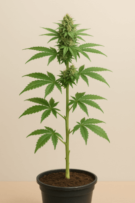 cannabis lollipopping am beispiel einer pflanze