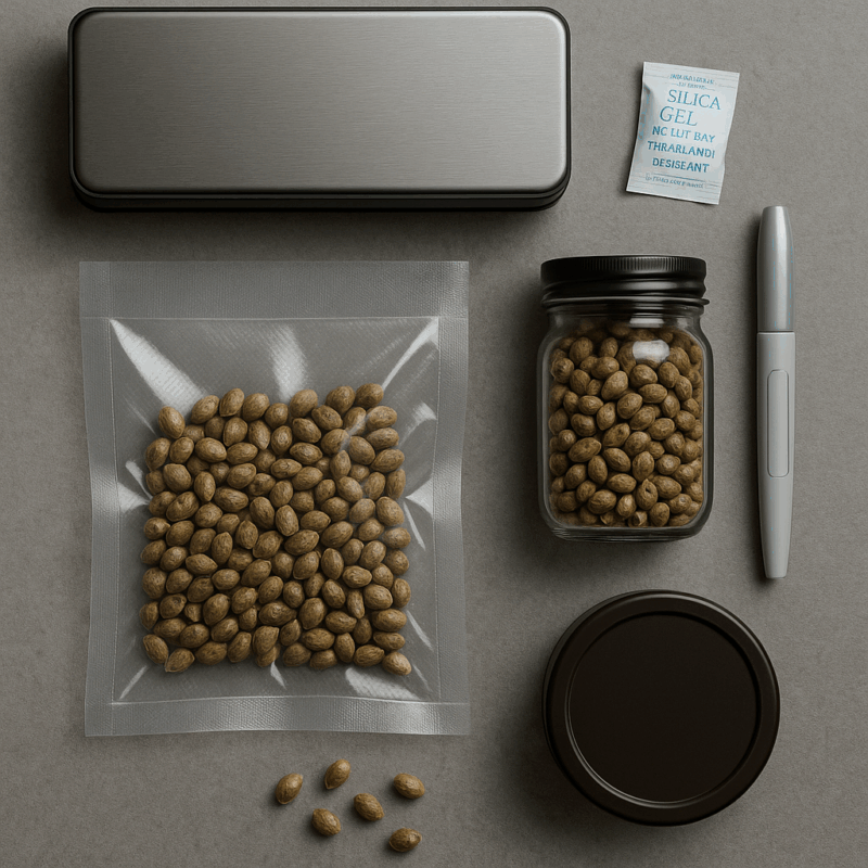 Cannabis Samen richtig aufbewahren